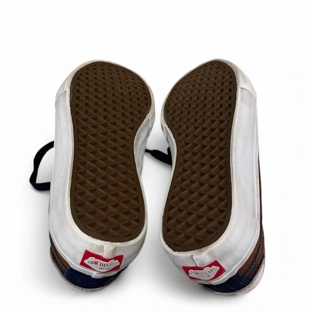 Vans Style 112 Pro Skate Shoes Blue Brown Suede
